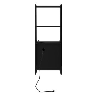 Juego Moderno de 2 Mesitas de Noche Inteligentes con Estación de Carga, Lámpara de Noche, Estantería y Mesa Auxiliar - Product Image 4