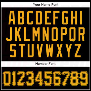 Maillots de baseball pour hommes de haute qualité, uniformes brodés par sublimation, maillot de baseball noir et or authentique, impression de maillot de baseball - Product Image 5