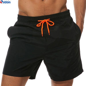 Pantalones Cortos Casuales para Hombre, Traje de Baño Deportivo de Verano, Pantalones Cortos de Playa con Cintura Elástica, Diseño Sólido, Color Sólido - Product Image 5