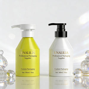 300ml 10oz PET Plastic Round Lotion <b>Pump</b> <b>Bottle</b> <b>Pump</b> Sprayer Body Wash Hand Cream Liquid Soap Custom Cosmetic Packaging - Product Image 1