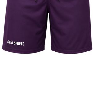 Men Purple Hockey Activewear <b>Shorts</b> <b>Polyester</b> Sports <b>Shorts</b> Athletic Training Wear Team Apparel Outdoor Match Uniform - Product Image 4