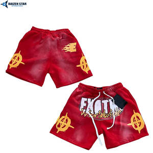 Pantalones Cortos de Forro Polar Tejidos a Medida, Transpirables, Ecológicos, con Cierre de Cordón, Venta al por Mayor, Tela Suave, OEM, Marca Privada - Product Image 3