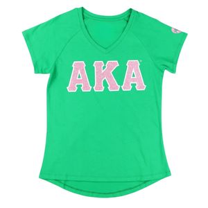 V Neck Glitter Tee <b>Green</b> Color Fashion Casual <b>Top</b> Women Short Sleeve Shirt <b>Sparkle</b> Graphic Apparel Stylish Everyday Wear - Product Image 2
