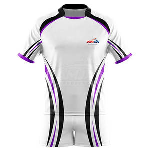 Uniforme de Rugby de Diseño Único Fabricado en Fábrica, Uniforme de Rugby de Secado Rápido con Logotipo Personalizado Impreso - Product Image 2