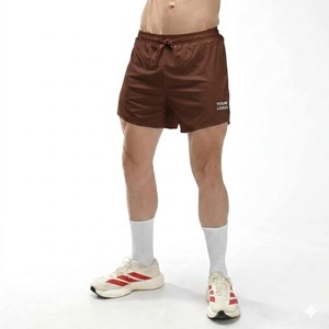 Shorts de sport pour hommes avec logo personnalisé, séchage rapide, polyester et élasthanne, shorts de course, fabricant OEM Pakistan - Product Image 4