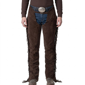 Best Design Lightweight Leather High Quality Men's Western Lowest Price <b>Half</b> Horse Riding <b>Chaps</b> - Product Image 1