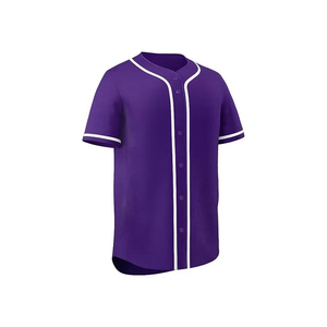 Nueva Llegada, Jersey de Béisbol Personalizado de Manga Corta a Precios Económicos, Jersey de Béisbol Liso para Hombre con Estampado por Sublimación al por Mayor - Product Image 2