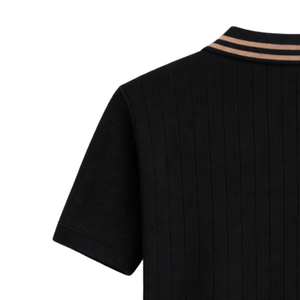 Polo de Punto Melia para Hombre, Manga Corta, Algodón Premium Texturizado, Corte Ajustado, Estilo Casual Elegante, Ropa de Verano Transpirable, Venta al Por Mayor - Product Image 6