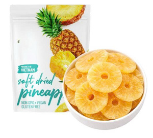 Piña Fresca Deshidratada Suave, Snack de Fruta Tropical Premium de Vietnam, Fabricante Mayorista OEM ODM para Exportación - Product Image 1