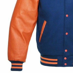 Fully Customized Unisex Varsity <b>Jacket</b> with Stand Collar Hooded Design 100% Wool <b>Winter</b> <b>Jacket</b>-Lightweight Styling Best Designs - Product Image 4