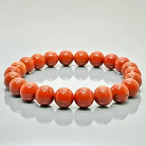 Natural <b>Red</b> Jasper 8mm Smooth Round AA Grade Gemstone Beads Stretch <b>Bracelet</b> Healing Jewelry Wholesale - Product Image 5