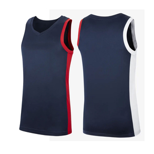 Camiseta de Baloncesto Unisex Personalizada de Alta Calidad, 100% Poliéster, Transpirable, Antibacteriana, de Secado Rápido, Cuello en V, Impresión para Todo el Equipo - Product Image 1