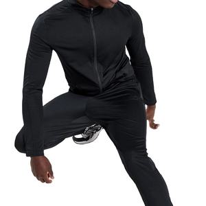 Chándal de Fitness de Color contrastante para hombre, trajes de entrenamiento ajustados para correr, ropa deportiva cortavientos para hombre, chándal de gimnasio 2026 HI - Product Image 3