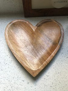 Portavelas de Madera de Mango Natural en Forma de Corazón, Recipiente Rústico para Cera, Pieza Decorativa Hecha a Mano para el Hogar - Product Image 4
