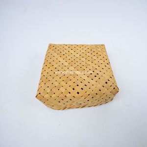 Natural <b>Bamboo</b> Woven Storage Box Flexible Handmade Basket for Food Storage Home <b>Craft</b> Gift - Product Image 6