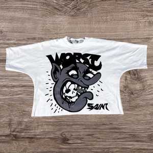 Camiseta con Estampado Gráfico de Moda, Personalizable con MOQ Bajo, Fabricante Personalizado en EE. UU., Moda Casual DTG, 100% Algodón, Marca Privada - Product Image 2