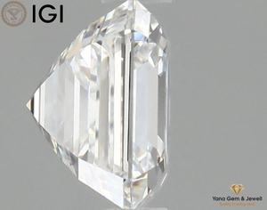 Diamante de Alta Calidad de 1.01 Quilates, Corte Asscher, con Certificado IGI, Cultivado en Laboratorio CVD, Color D, Claridad VVS2, para Anillo de Boda Personalizado - Product Image 4