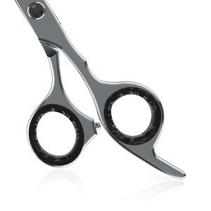 Ciseaux de coiffure professionnels de 6 pouces, dernier design, faible MOQ, en acier inoxydable, pointe arrondie, pour droitiers, avec étui en cuir - Product Image 5