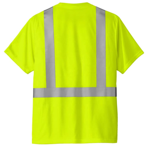 OEM Service Men's Hi <b>Vis</b> Safety <b>T</b>-<b>Shirts</b> Solid 100% Cotton Breathable Quick Dry Short Sleeve Custom Colors & Logo - Product Image 3