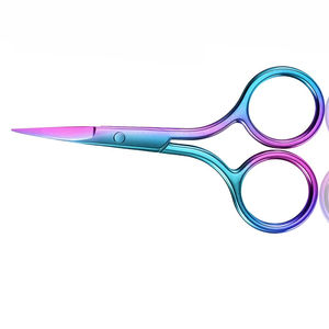 Ciseaux à pointe droite en acier inoxydable de qualité supérieure 2026, lame affûtée pour les poils du nez et les soins de beauté des sourcils - Product Image 4