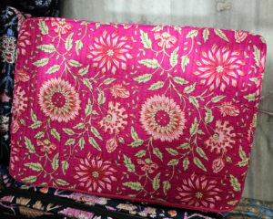 Premium Handmade Printed Cotton <b>Laptop</b> <b>Sleeve</b> <b>14</b> Inch Quilted Padded Protective Business Gift Wholesale Export Supplier - Product Image 1