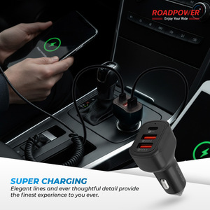 ROADPOWER (RP-MC-163) เครื่องชาร์จในรถยนต์แบบเร็ว 38W พร้อม 3 พอร์ต รองรับการใช้งานทั่วไป และมีระบบป้องกันกระแสเกินในตัว - Product Image 5