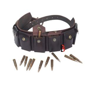 Ceinture à munitions réglable en cuir de vachette pour la chasse et le tir - Product Image 4