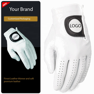 Gants de golf en cuir Cabretta antidérapants pour femmes avec logo personnalisé et fermeture à pression pour les sports de plein air - Product Image 1