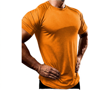 Men's <b>Olive</b> <b>Green</b> Short Sleeve Quick Dry Breathable Anti-Shrink Regular Fit <b>T</b>-<b>Shirt</b> Casual O-Neck Knitted Polyester <b>Shirt</b> - Product Image 5