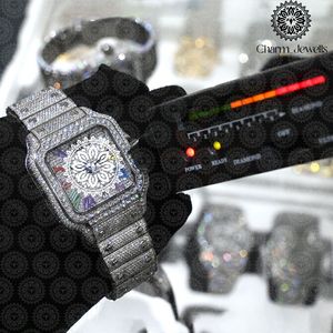 Charm Jewells Reloj de moda de lujo para mujer, caja de acero inoxidable en oro rosa, correa de silicona, movimiento de cuarzo analógico, cristal de zafiro - Product Image 6
