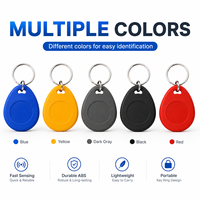 Harga Bagus 1K 13.56Mhz Rfid IC LF Proximity Keychains Tahan Air ABS RFID Key Fobs untuk Keamanan Gedung RFID Smart Keychain