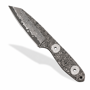 Lame vierge en acier Damas de haute qualité pour la fabrication de couteaux personnalisés, ultra-affûtée, faite à la main, lame fixe, OEM ODM - Product Image 1
