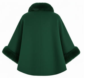 Manteau en fausse fourrure pour femme pour mariages, manteau en fausse fourrure de luxe pour femme, robes de soirée, cape moelleuse pour femme - Product Image 6