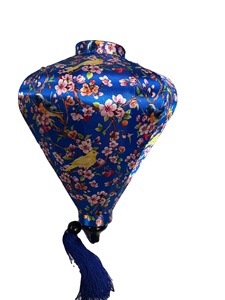 Traditional Vietnamese Round Silk Lantern Decorative Hanging Lamp for Wedding Festival Home Decor Wholesale Export Vietnam - Product Image 1