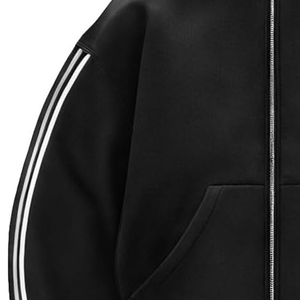 Sweat-shirt à capuche zippé intégral personnalisé pour homme, automne, 100% coton molletonné 320g, respirant, écologique, coupe-vent, imprimé numériquement - Product Image 5