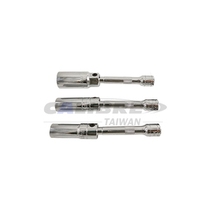 TAIWAN CALIBRE Industrial 3/8" Dr X 6 Point Magnetic Swivel Spark <b>Plug</b> <b>Socket</b> 9/16" 5/8" 13/16" Sizes 6" Length <b>Extension</b> - Product Image 1