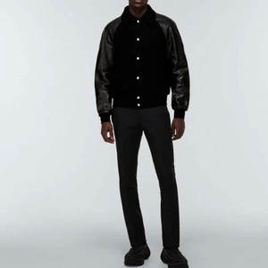 Wholesale Custom Varsity Bomber <b>Jacket</b> for Men and <b>Women</b> <b>Waterproof</b> Breathable Cotton Wool Letterman <b>Jacket</b> High Street <b>Winter</b> - Product Image 2