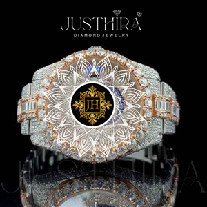 Reloj Deportivo de 41 mm para Hombre, Colección Hip Hop, con Caja de Acero Inoxidable y Logotipo Personalizado, Esfera con Incrustaciones de Diamantes Moissanite Grandes - Product Image 5