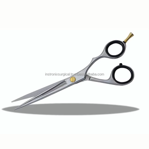 Ciseaux de coiffure professionnels en acier inoxydable, manche long, pointe acérée, pour droitiers, pour usage en salon, OEM ODM INSTRONIX SURGICAL - Product Image 2