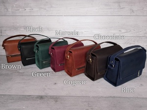 Crossbody Shoulder <b>Bag</b> Cowhide Zipper Closure Durable Lightweight Detachable Shoulder <b>Strap</b> Gift for Women LCS-0032D - Product Image 6
