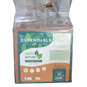 Bloque de 5 kg de Fibra de Coco 100% Orgánica, Fuente Adecuada de Nutrientes para Cultivo de Plantas en Medio Orgánico |   GEEWIN EXIM - Product Image 1