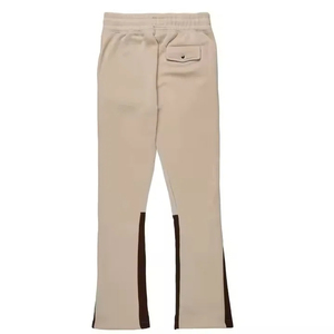 Pantalon évasé pour homme, fabriqué en usine, taille élastique, respirant, imprimé flamme et strass, pantalon de survêtement pour homme, collection automne, vente chaude - Product Image 6
