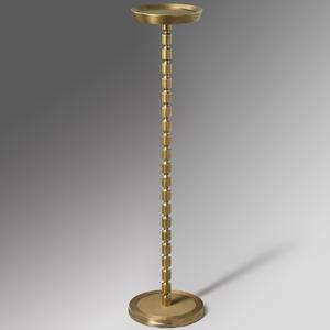 Mesa de Cóctel de Madera y Aluminio de Alta Calidad, Mueble Premium, Mesa Auxiliar Metálica para Hogar, Hotel, Vino y Bebidas, Acabado en Latón - Product Image 2