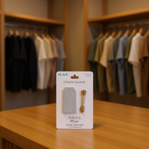Etiquetas Colgantes Ilan de Papel Kraft de 4x8 cm, Paquete de 12 Unidades para Etiquetado de Prendas - Product Image 2