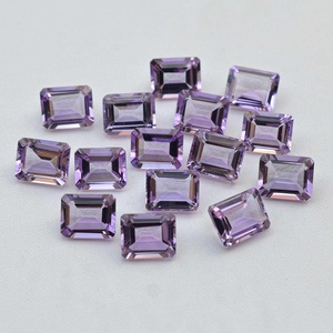 Piedras Preciosas Sueltas de Amatista Rosa Natural, Corte Octogonal Facetado de 3x4mm-10x14mm, Compre en Línea de un Fabricante Verificado - Product Image 3