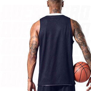 ชุดบาสเก็ตบอลแบบสั่งทำสำหรับผู้ใหญ่รุ่นใหม่ล่าสุด ระบายเหงื่อได้ดี ชุดกีฬาแบบกลับด้านได้ เสื้อทีมบาสเก็ตบอล - Product Image 4