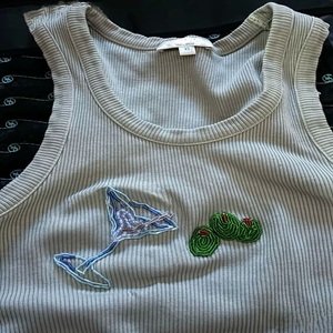 Modern Seed Beads Decorated Tank <b>Top</b> With Fashion Appeal Exclusive Beaded Embroidery Tank <b>Top</b> For Premium Collections - Product Image 5