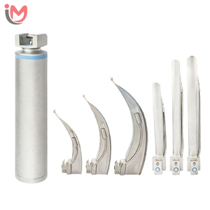 Laryngoscope manuel à fibres optiques Macintosh à prix raisonnable pour la vente en gros avec 4 lames, kit de diagnostic, services OEM - Product Image 1