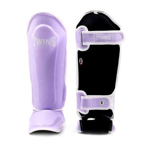 Genuine Leather Twins Shin Pads with <b>Hook</b> & Loop Closure for Professional Boxing Muay Thai MMA Training and Sparring - Product Image 3