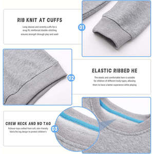 Ventes directes d'usine, sweat-shirts et sweats à capuche pour garçons, noir et blanc, plusieurs poches décoratives, surdimensionnés - Product Image 6
